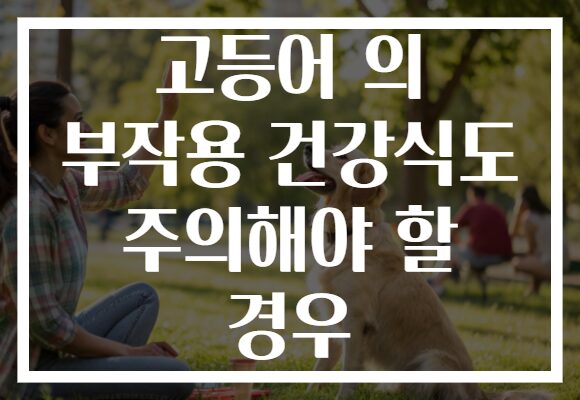 고등어 의 부작용 건강식도 주의해야 할 경우