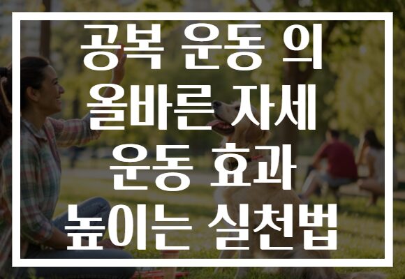 공복 운동 의 올바른 자세 운동 효과 높이는 실천법