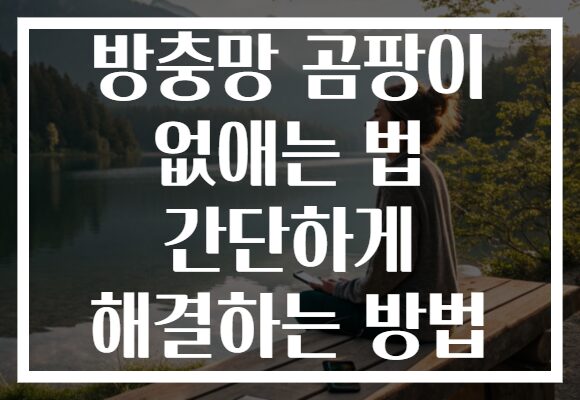 방충망 곰팡이 없애는 법 간단하게 해결하는 방법