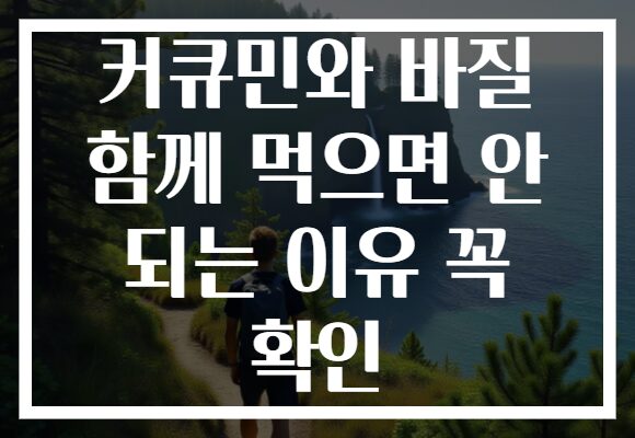 커큐민와 바질 함께 먹으면 안 되는 이유 꼭 확인