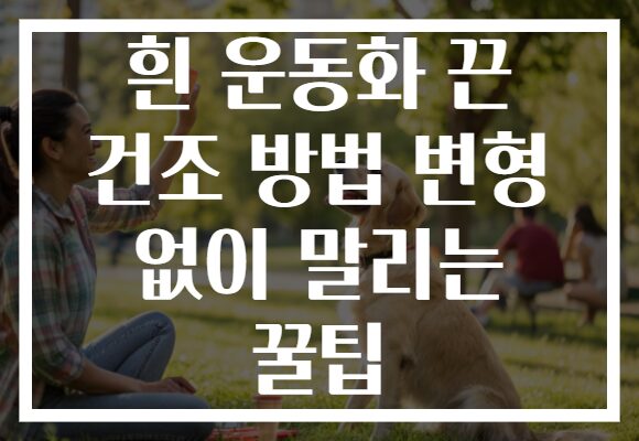 흰 운동화 끈 건조 방법 변형 없이 말리는 꿀팁