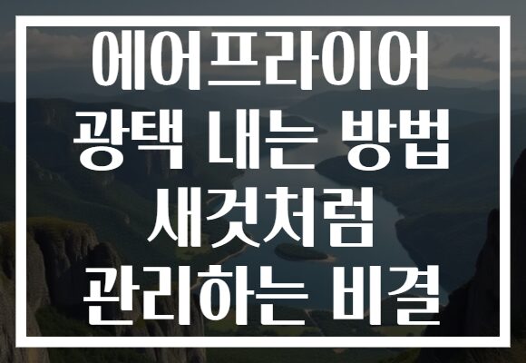 에어프라이어 광택 내는 방법 새것처럼 관리하는 비결