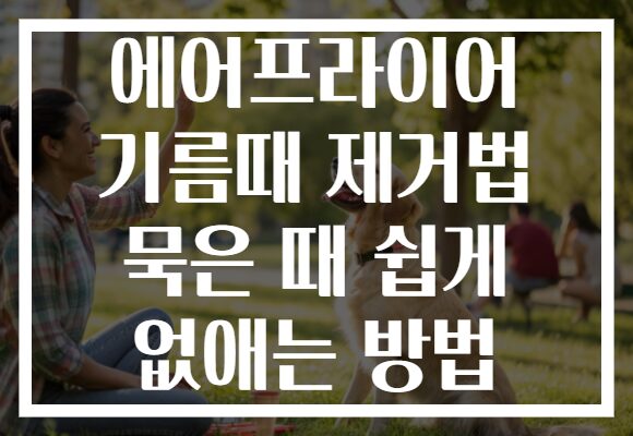 에어프라이어 기름때 제거법 묵은 때 쉽게 없애는 방법