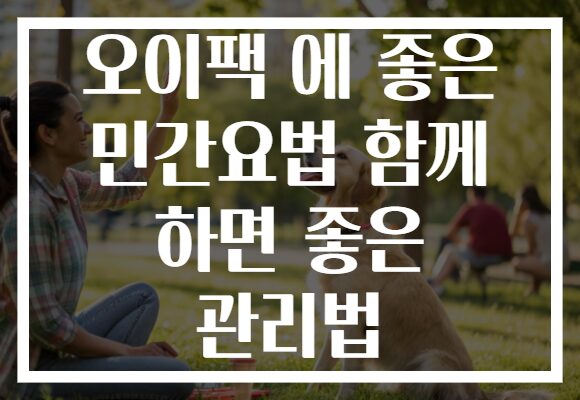 오이팩 에 좋은 민간요법 함께 하면 좋은 관리법