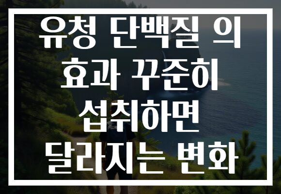 유청 단백질 의 효과 꾸준히 섭취하면 달라지는 변화