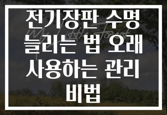 전기장판 수명 늘리는 법 오래 사용하는 관리 비법