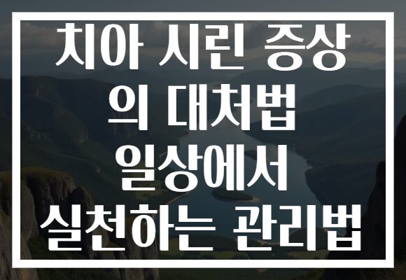 치아 시린 증상 의 대처법 일상에서 실천하는 관리법
