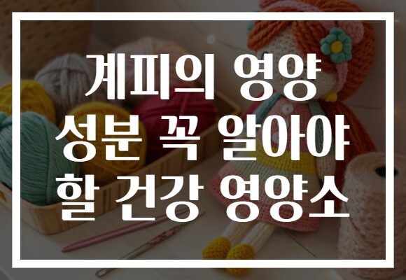 계피의 영양 성분 꼭 알아야 할 건강 영양소