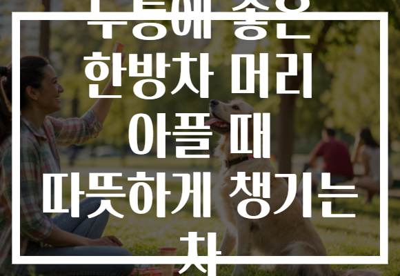 두통에 좋은 한방차 머리 아플 때 따뜻하게 챙기는 차