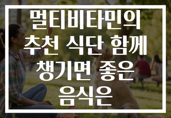멀티비타민의 추천 식단 함께 챙기면 좋은 음식은
