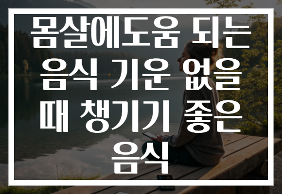 몸살에도움 되는 음식 기운 없을 때 챙기기 좋은 음식