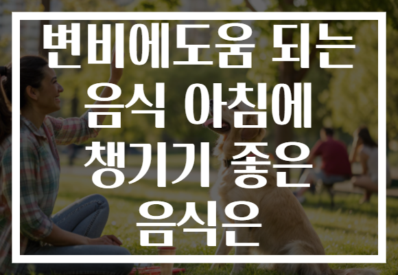 변비에도움 되는 음식 아침에 챙기기 좋은 음식은