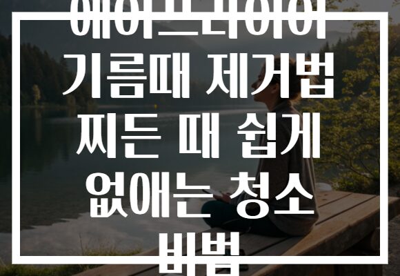 에어프라이어 기름때 제거법 찌든 때 쉽게 없애는 청소 비법