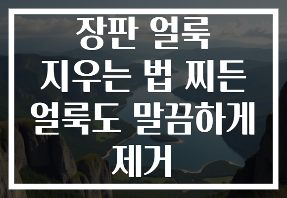 장판 얼룩 지우는 법 찌든 얼룩도 말끔하게 제거