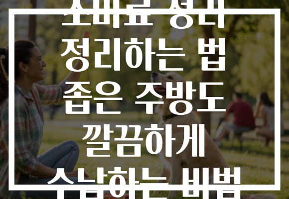 조미료 정리 정리하는 법 좁은 주방도 깔끔하게 수납하는 비법