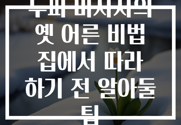 두피 마사지의 옛 어른 비법 집에서 따라 하기 전 알아둘 팁