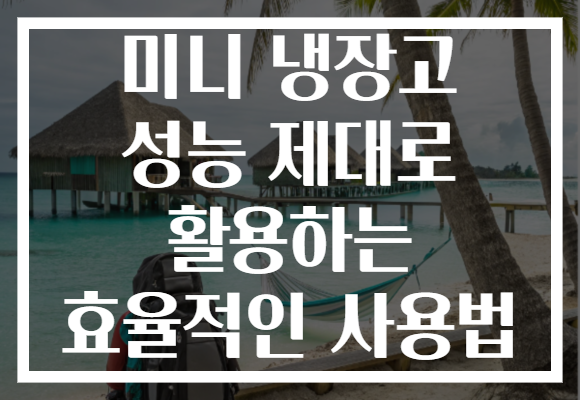 미니 냉장고 성능 제대로 활용하는 효율적인 사용법