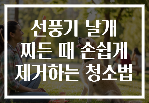 선풍기 날개 찌든 때 손쉽게 제거하는 청소법