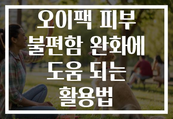 오이팩 피부 불편함 완화에 도움 되는 활용법