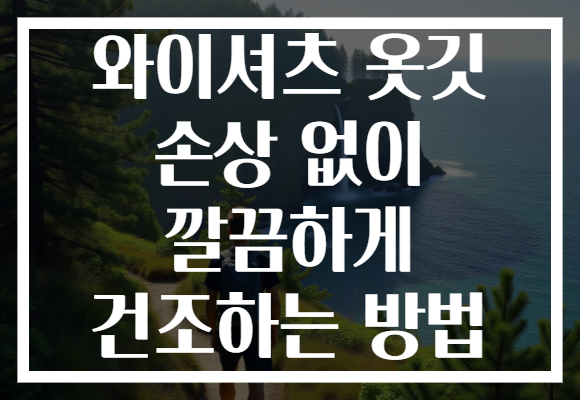 와이셔츠 옷깃 손상 없이 깔끔하게 건조하는 방법