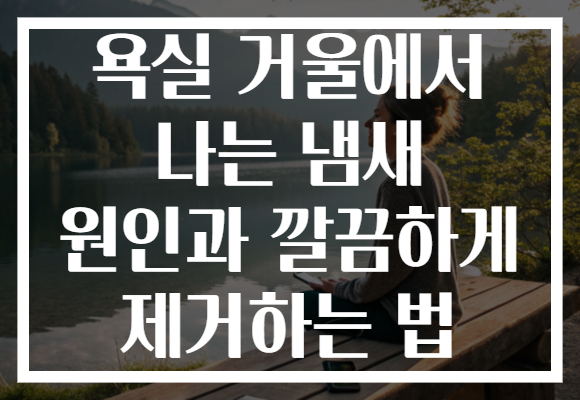 욕실 거울에서 나는 냄새 원인과 깔끔하게 제거하는 법