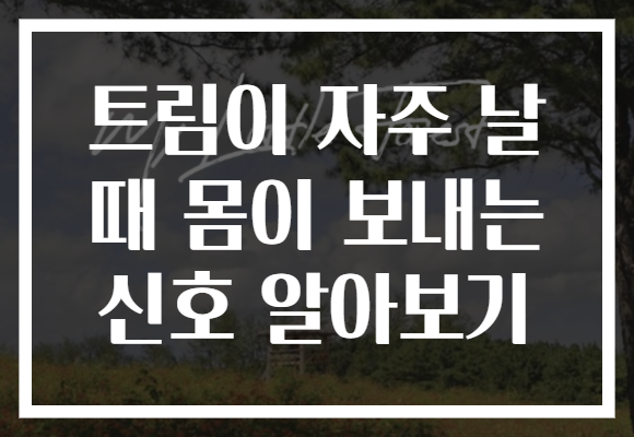 트림이 자주 날 때 몸이 보내는 신호 알아보기