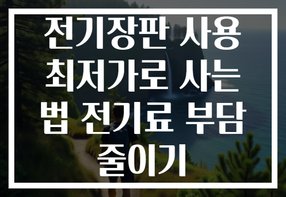 전기장판 사용 최저가로 사는 법 전기료 부담 줄이기
